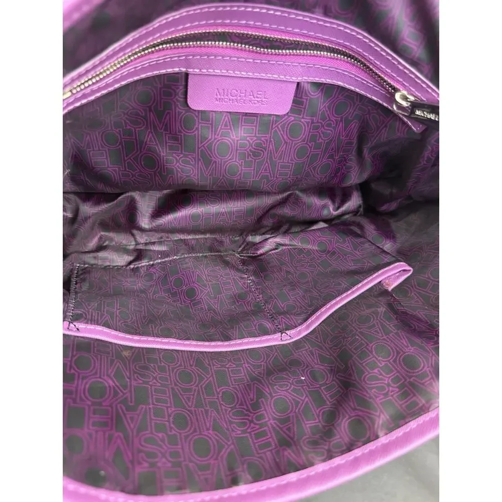Michael Kors Kiki Large Polka Dot Print Tote Pomegranate & Black